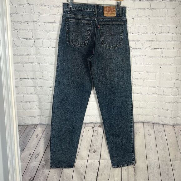 Vintage 90s Levi’s Men’s 550 Relaxed Fit  Jeans size W34 x L34 Stone Acid Washed - Picture 6 of 9